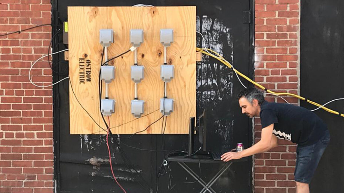 mockup for LED facade