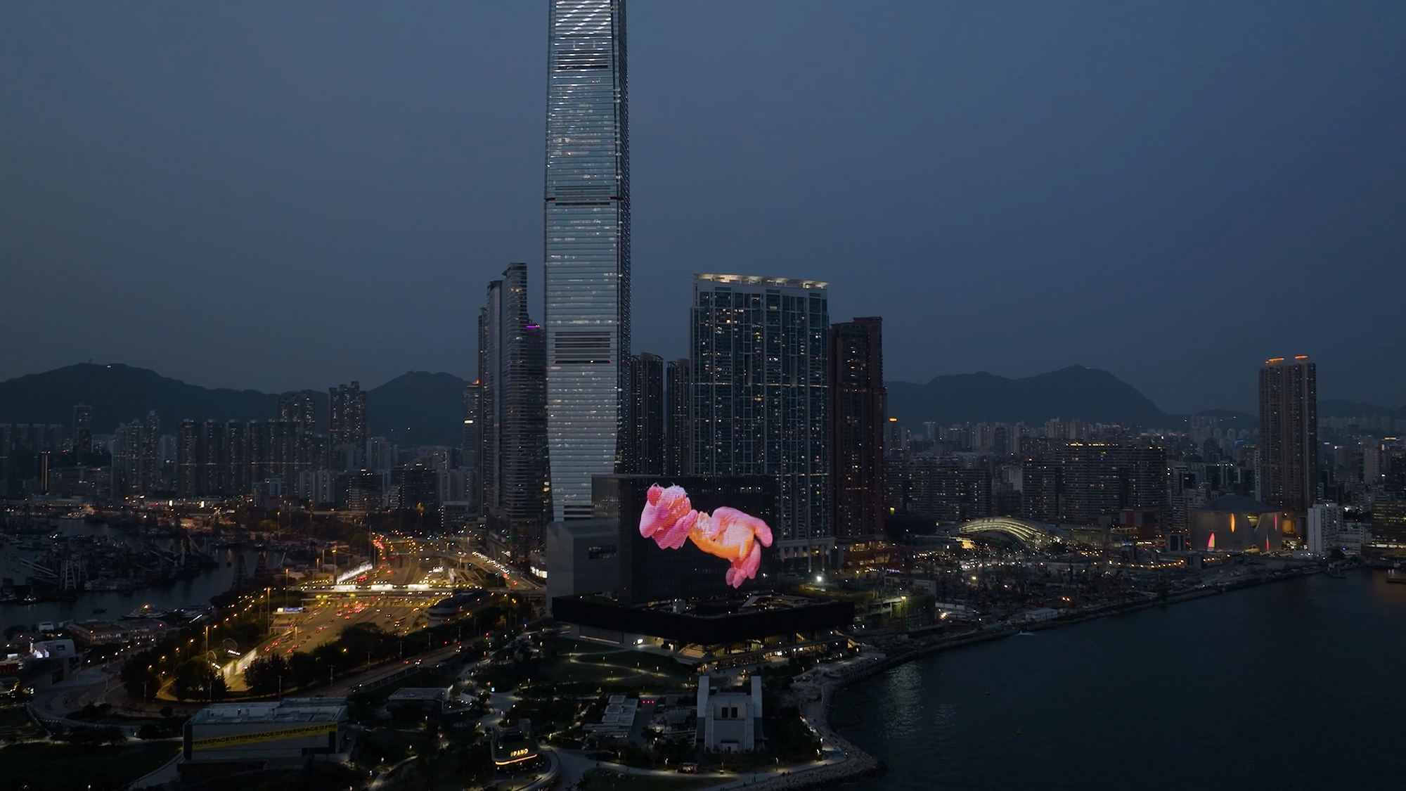 Hong Kong skyline with M+ Museum