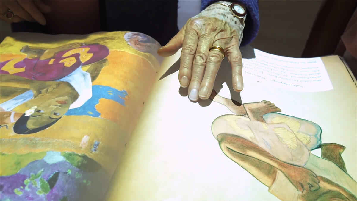 Fondation Beyeler Paul Gauguin Exhibition Interactive Book Hand touching